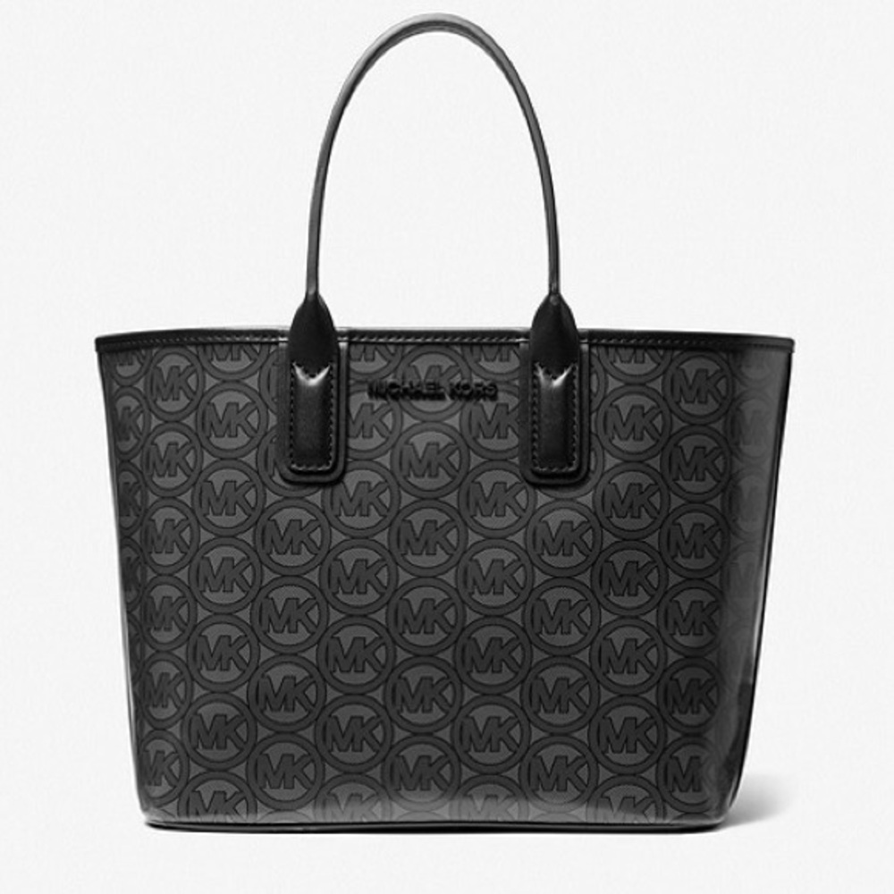 Jodie Small Logo Jacquard Tote Bag